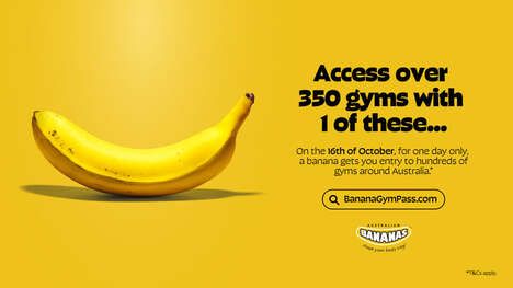 Banana-Inspired Gym Passes