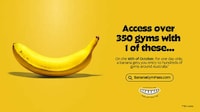 Banana-Inspired Gym Passes
