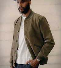 Militant Suede Bomber Jackets Image 4