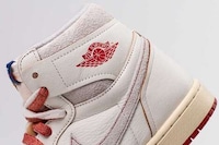 Aged Vintage High-Top Sneakers Image 1