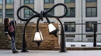 Distorted Furniture Street Art Image 1