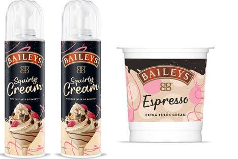 Creamy Liqueur-Themed Dessert Products