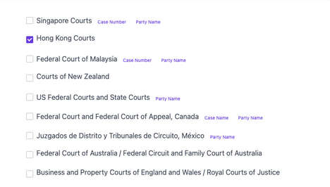 Legal Tracking Databases