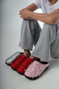 Fashion-Centric Quilted Slippers Image 1