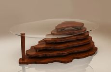 Topographic Wooden Coffee Tables