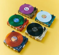 Retro Colorful Turntable Devices Image 3