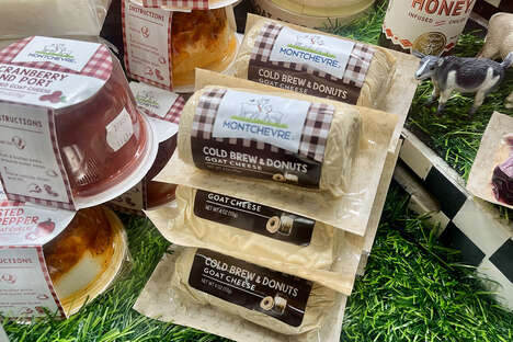 Coffee-Donut Goat Cheeses