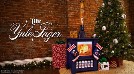 Digital Beer-Pouring Fireplaces