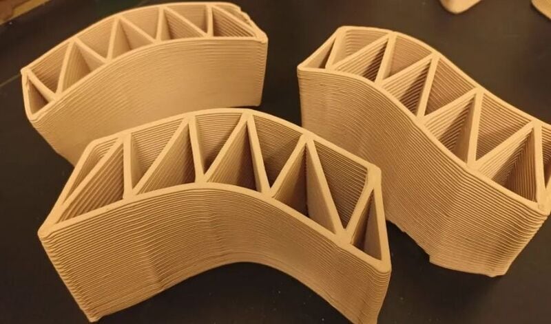 3D-Printed Clay Bricks