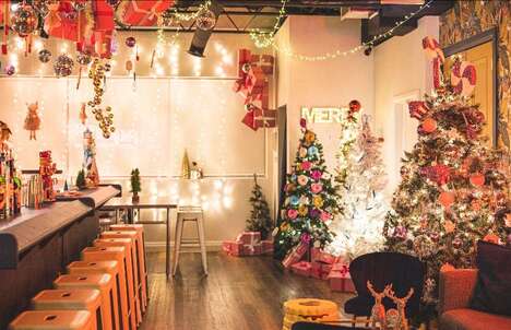 Cheerful Holiday Pop-Up Bars