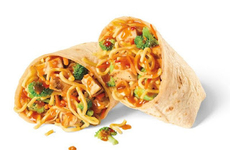 Chicken Noodle-Stuffed Burritos