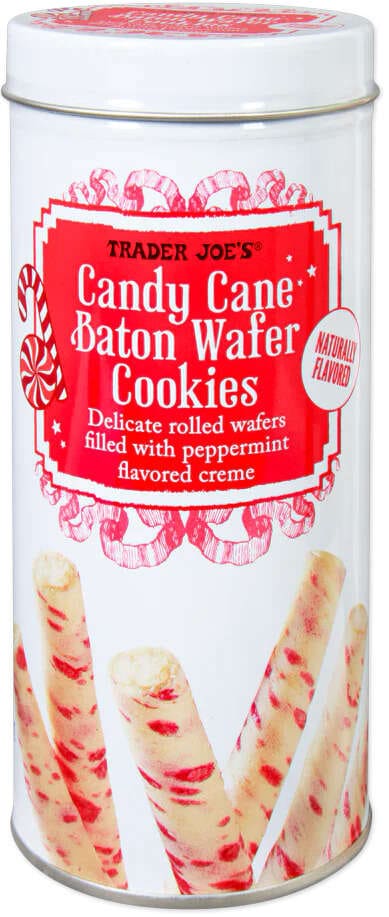 Candy Cane Wafer Cookies