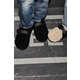 Oversized Faux Shearling Slippers Image 1