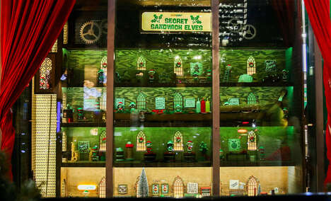 QSR Holiday Windows : Secret Sandwich Elves