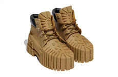 Blockish Tread-Covered Boots