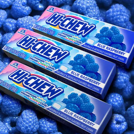 Chewy Blue Raspberry Candies