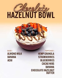 Chocolate Hazelnut Smoothie Bowls