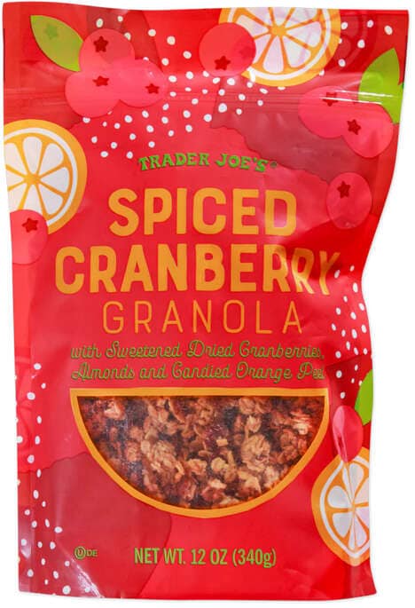Festive Spiced Cranberry Granolas