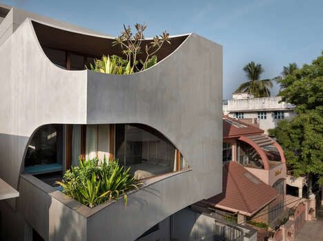 City-Framing Concrete Residences