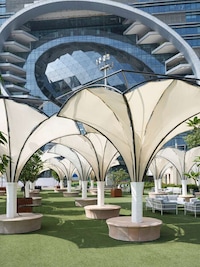 Lily-Shaped Reusable Pavilions Image 2