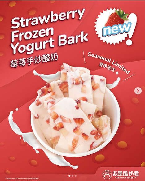 Frozen Flavored Yogurt Barks