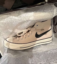 Canvas Co-Branded Hi-Top Sneakers Image 1