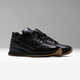 Textural Black Leather Sneakers Image 2