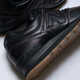 Textural Black Leather Sneakers Image 3