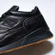 Textural Black Leather Sneakers Image 4