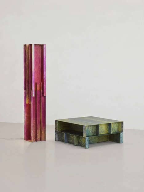 Wrinkled Plastic Film-Wrapped Furniture