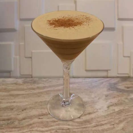 Homemade Chai Syrup Martinis