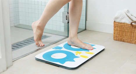 Cartoon-Themed Smart Bath Mats