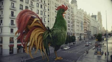 Gigantic Rooster Breakfast Campaigns