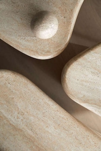 Versatile Travertine-Inspired Tables Image 2