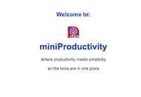 Minimalist Productivity Tools