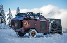 Rugged Winter-Ready Camping Trailers