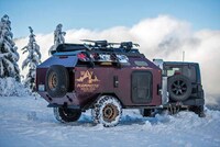 Rugged Winter-Ready Camping Trailers