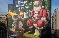 Quirky Santa Murals