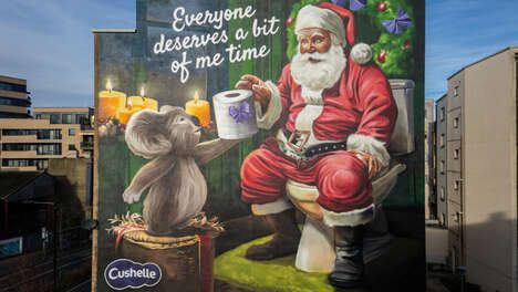 Quirky Santa Murals