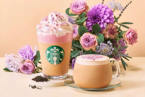 Floral-Flavored Cafe Drinks