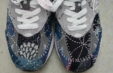 Sashiko Stitched Intricate Sneakers