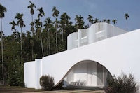 White Fabric-Style Facade Residences Image 1