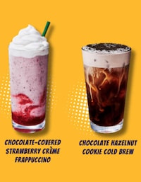 Layered Strawberry Puree Beverages Image 1