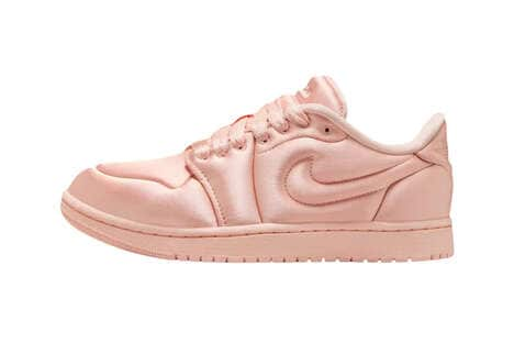 Chic Satin Pink Sneakers