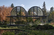 Vaulted Glass Roofed Greenhouses