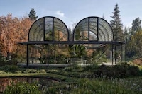 Vaulted Glass Roofed Greenhouses Image 1