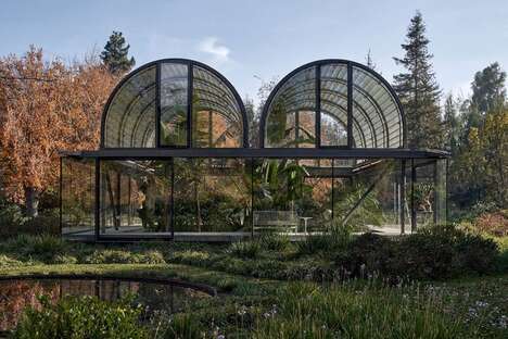 Vaulted Glass Roofed Greenhouses