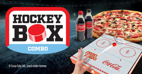 Hockey-Inspired Pizza Promotions