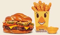 Football-Themed Pretzel Burgers Image 1