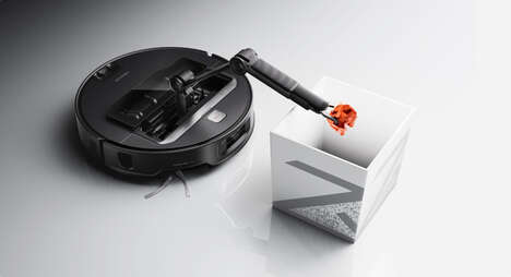 Mechanical Arm-Attached Robot Vacuums